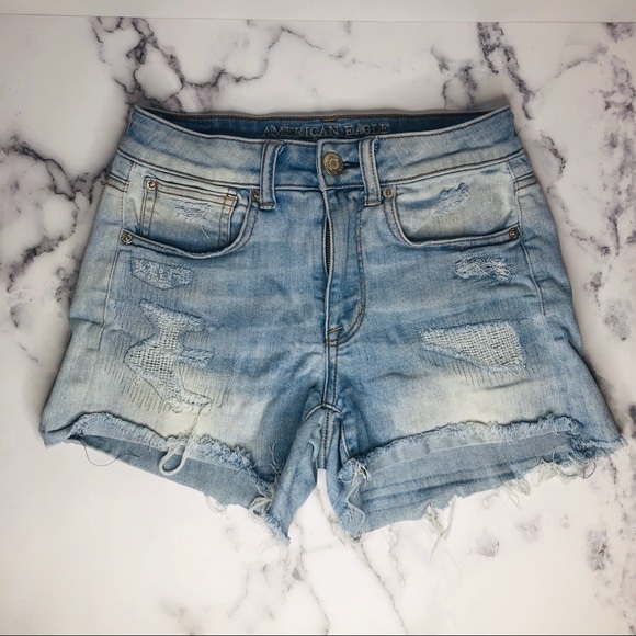 American Eagle Outfitters Pants - AEO Distressed Cutoff Jean Shorts